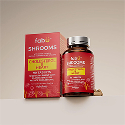 fabÜ SHROOMS CHOLESTEROL & HEART 90 Tablets fabÜ SHROOMS CHOLESTEROL & HEART 90 Tablets