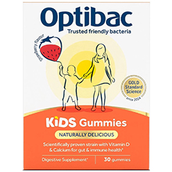 Optibac Probiotics Strawberry Kids Gummies<br />
