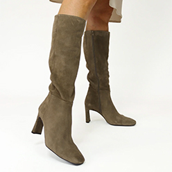 Unisa - Wolcot Taupe Suede Knee High
