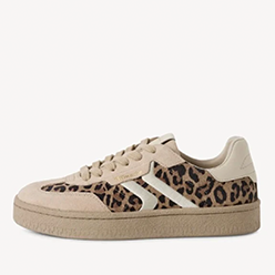 Tamaris - 23723 Cream Leopard Trainer