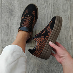 Méliné - 525Z Leopard & Black Trainers