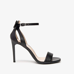 NeroGiardini - E410111DE Black Leather Sandal