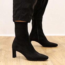 Wonders - M-6302 Black Sock Boot<br />
