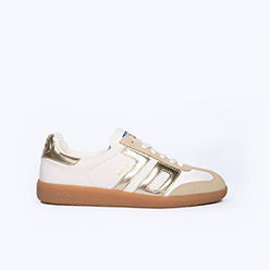 Back 70 - Cloud White and Gold Trainer