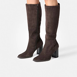 Paul Green - 8145 Brown Suede Knee High Boot