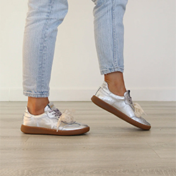 Meline - 525 ACC-R Silver Retro Trainer Meline - 525 ACC-R Silver Retro Trainer