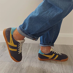 Gola - Elan Brown and Yellow Trainer