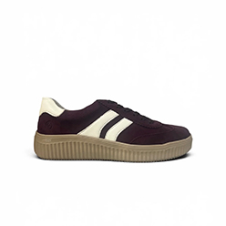 Remonte - D3E00 Burgundy Retro Trainer<br />

