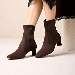 Unisa - Jarret Brown Kitten Heel Sock Boot<br />
