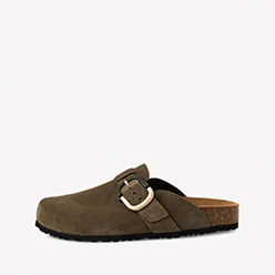 Tamaris - 27600 Olive Green Suede Mule