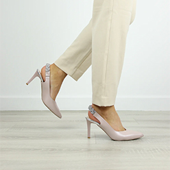 Rachels - Blush Diamanté Slingback Rachels - Blush Diamanté Slingback