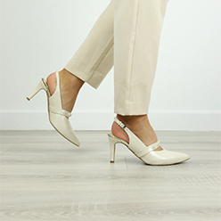 Rachels - S8469 Cream Slingback Rachels - S8469 Cream Slingback