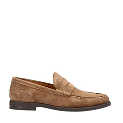 Shoe Design Copenhagen - Taupe Suede Loafer<br />

