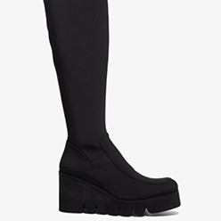 Carl Scarpa - Lequille Black Sock Knee Boot