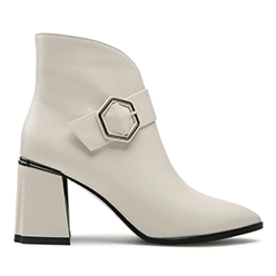 Murphy's-Shoes-Loretta-Vitale---A797B-Beige-Buckle-Zip-Ankle-Boot