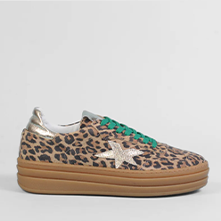 Murphy's-Shoes---Méliné---525Z-Leopard-and-Green-Lace-Trainers