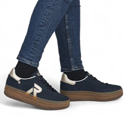 Murphy's-Shoes---Rieker---W3700-Navy-Platform-Trainer