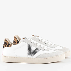 Murphy's-Shoes---Victoria---{Plata}-White-&-Silver-Trainer