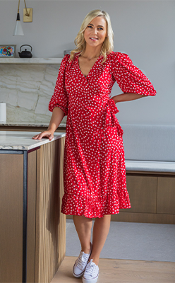 BORN---Red-Olivia-34-Wrap-Floral-Midi-Dress