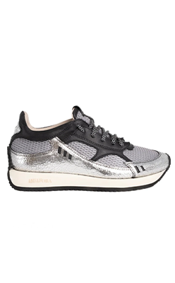 Nina's-Boutique---Andiafora-Hoty-Cracked-Silver-Ladies-leather-Shoes-With-Rubber-Soles