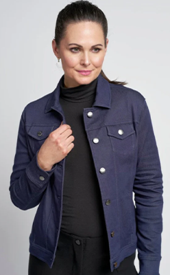 Nina's-Boutique---Pinns-565JK-SS25-Button-Down-Bengaline-Jacket