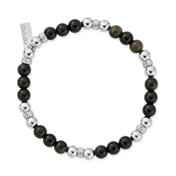 Chlobo---Men's-Golden-Obsidian-Triple-Ball-Bracelet