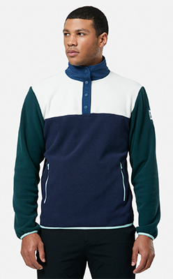 Half Snap Polar Fleece in Twilight Navy