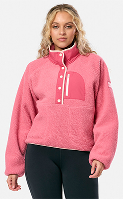 Horizon Layer Up Half Snap in Blush