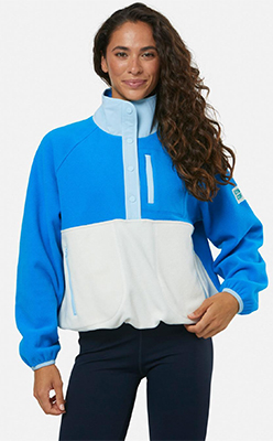 Snap Polar Fleece in Sky Blue