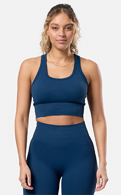 Lotus Lounge Bra in Petrol Blue