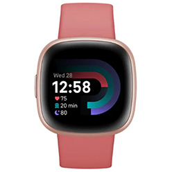 Fitbit Versa 4 Health & Fitness Smart Watch - Pink Sand & Copper Rose | 79-FB523RGRW