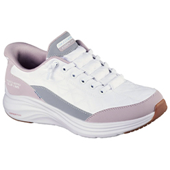 SKECHERS SLIP-INS: CONTOUR FOAM - COZY FIT - WHITE/LAVENDER