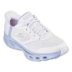 SKECHERS SLIP-INS: GO WALK GLIDE-STEP 2.0 - BELAH - WHITE/LAVENDER