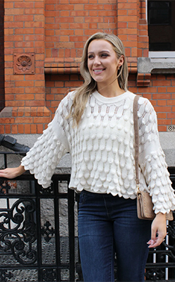 Zapara Scalloped Knit Jumper<br />
