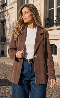 Sophie B Faux Suede Blazer Sophie B Faux Suede Blazer<br />