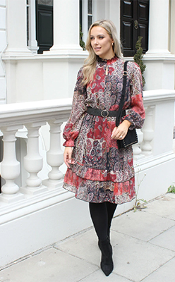 Zapara Robella Paisley Belted Dress<br />
