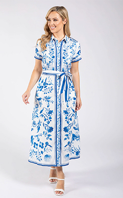 Stella Leaf Print Shirt Dress Stella Leaf Print Shirt Dress