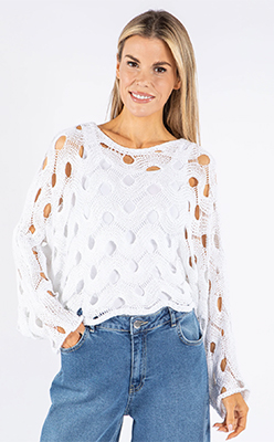 Emporium Open Work Knit Jumper