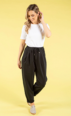 Emporium Barrel Joggers - Black