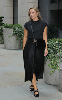 Zapara Madeline Faux Leather Skirt<br />
