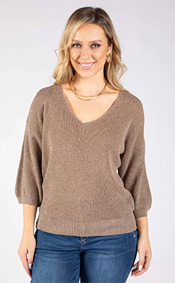 Emporium Lurex Knit Top<br />
