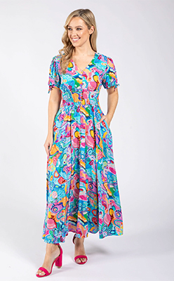 Stella Abstract Print Midi Dress Stella Abstract Print Midi Dress<br />