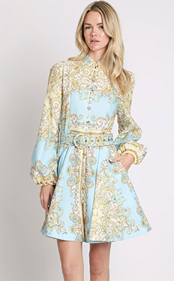 Beulah Belted Short Dress Beulah Belted Short Dress<br />