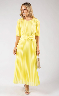 Emporium Twisted Waist Plisse Dress