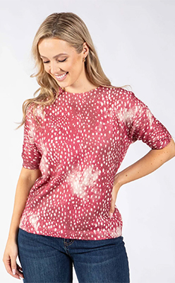 Emporium Bambi Print Knit Jumper<br />
