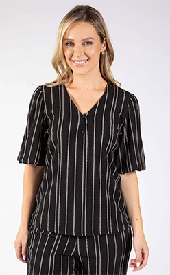 Zapara Teolia Striped Blouse Zapara Teolia Striped Blouse<br />