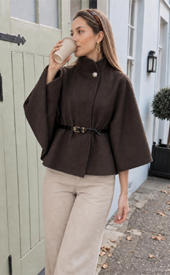 The Trend Room Belted Cape<br />
