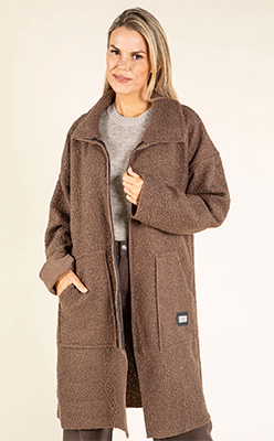 Sophie B Sophie Boucle Zip-up Coatigan