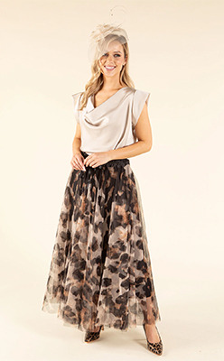 Emporium Leopard Tulle Skirt