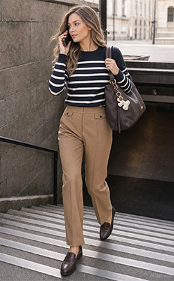 Twist Striped Knit Jumper<br />
